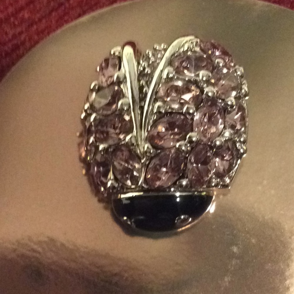 St. John Jeweled Ladybug Pin or Brooch 🐞